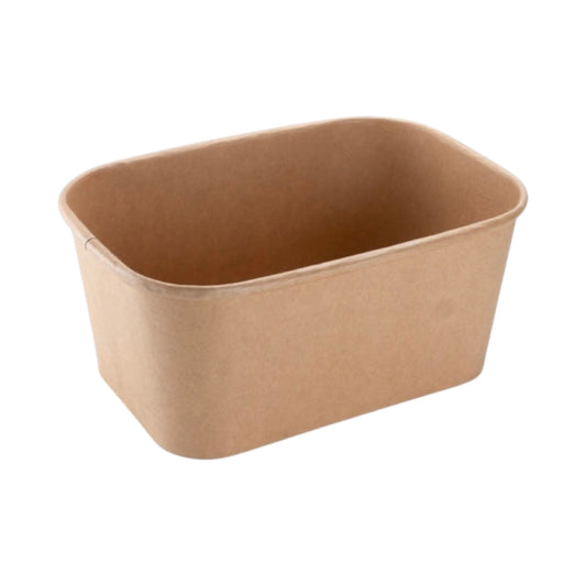 Rectangular Kraft Food Container 1000ml