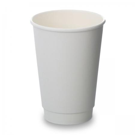 12oz White Double Wall Cup