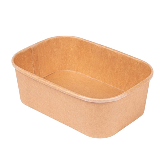 Rectangular Kraft Food Container 750ml