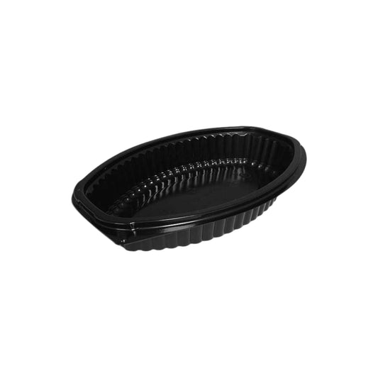 Oval Black Microwave Container 12oz