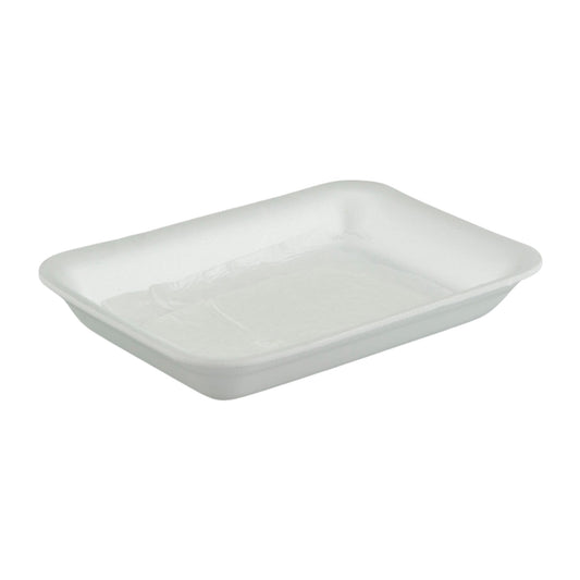 D3 Polystyrene White Tray 222x133x20mm