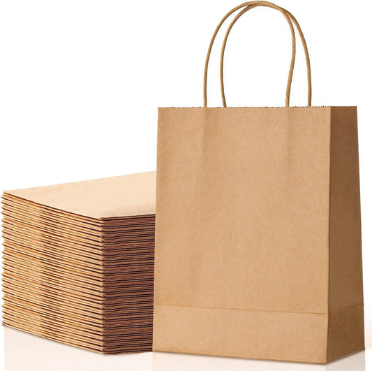 RZ Small HD Kraft Paper Bag Twisted Handle [26x19x8cm] - Pack of 400