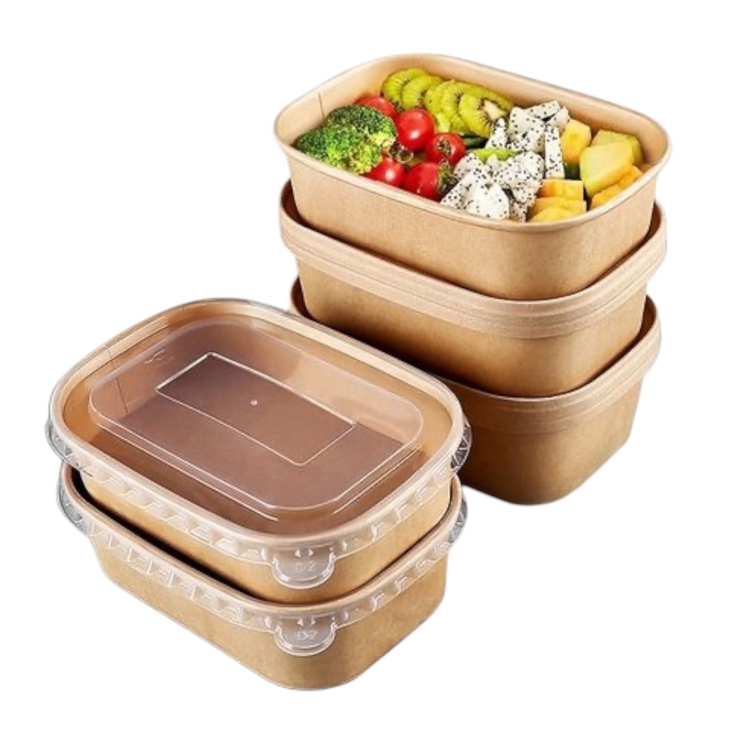 Rectangular Kraft Food Container 1000ml