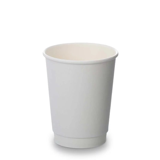 8oz White Double Wall Cup