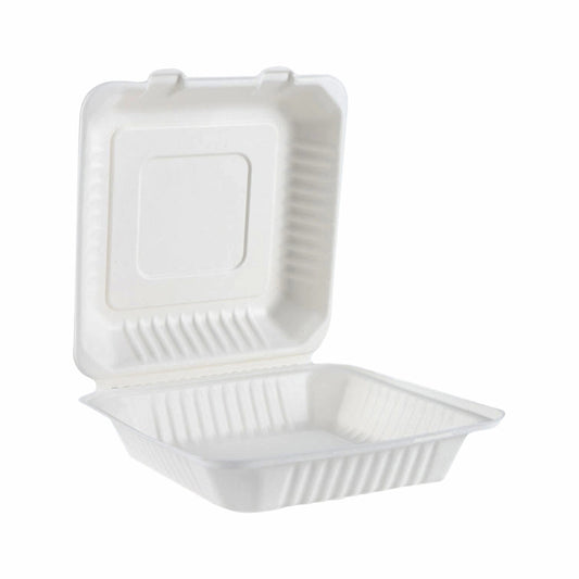 Bagasse Lunch Box Clamshell 9Inch