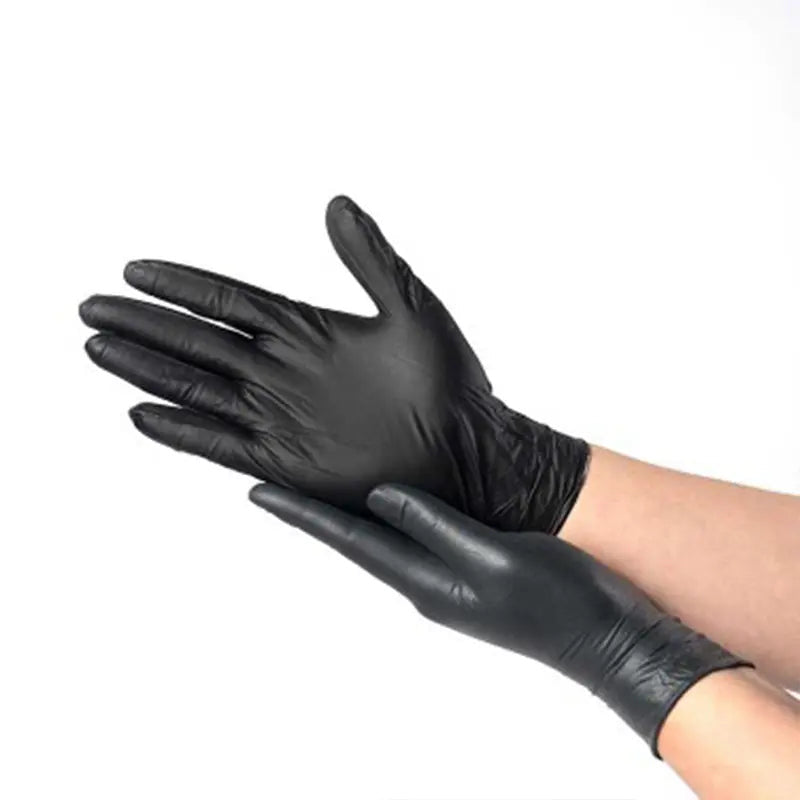 Nitrile Gloves Black Powder Free Large