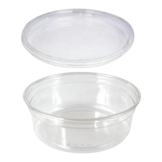 Clear Lids For Deli & Dessert Containers 8oz