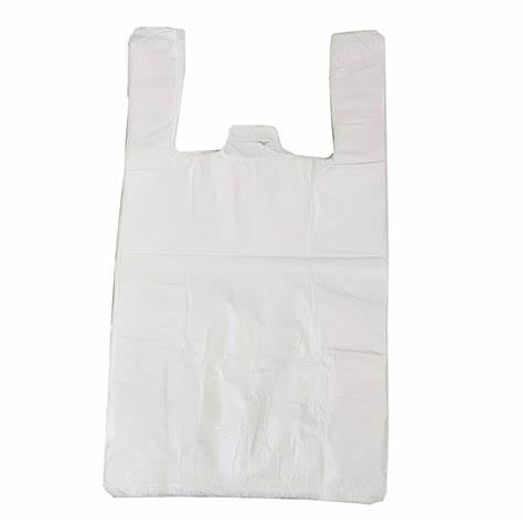 White Plastic Vest Carrier Bag