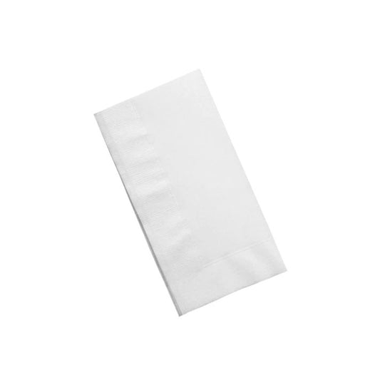 Poppies Napkin White 2 Ply - 8 Fold 40X40