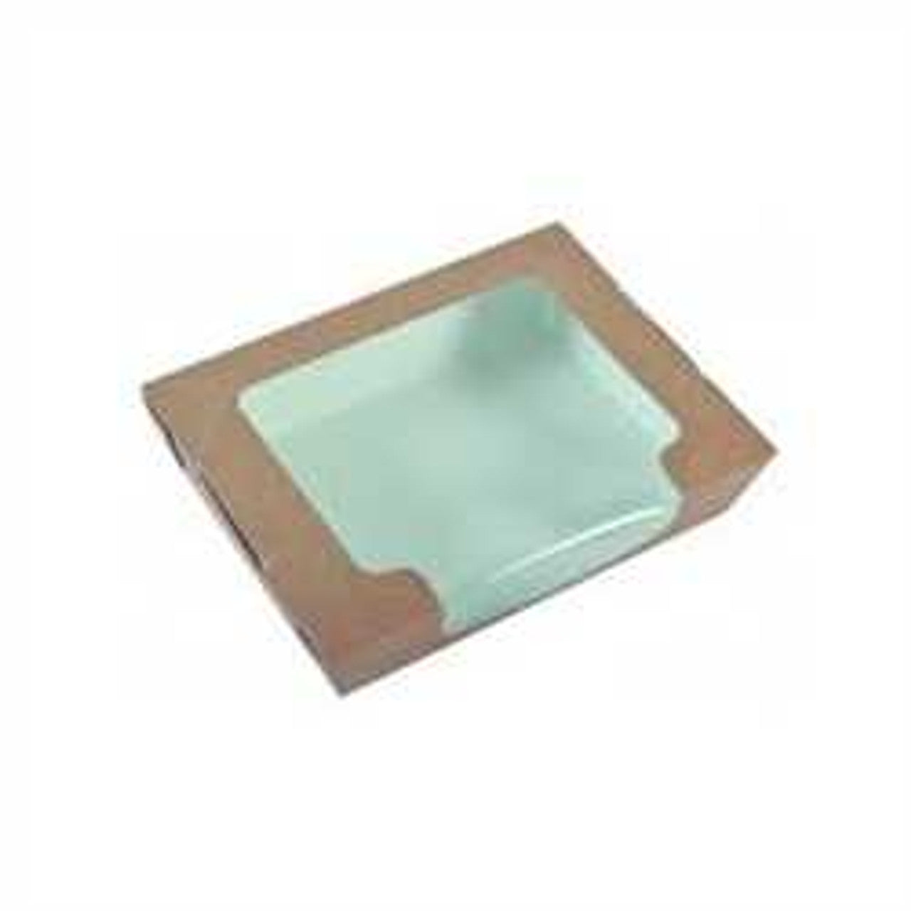 Hinged Laminated Tray, Brown Small