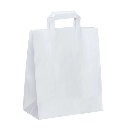 White Paper Carrier Bag Medium